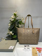AOC Beige Colour With CC Monogram Print Ladies Tote Bag With Box 55398