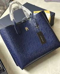 MOT TOM Blue Colour With Small Logo Premium Quality Ladies Tote Bag 988855