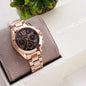 CIM Copper Chain Black Dial Ladies Watch 988547
