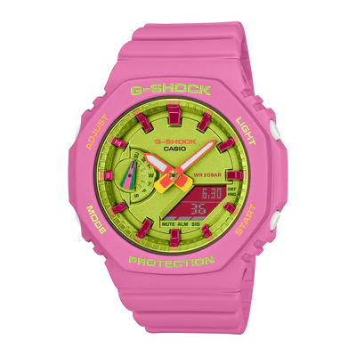 Hsg Pink Silicone Strap Parrot Dial Water resistant Sports Men Watch  988598