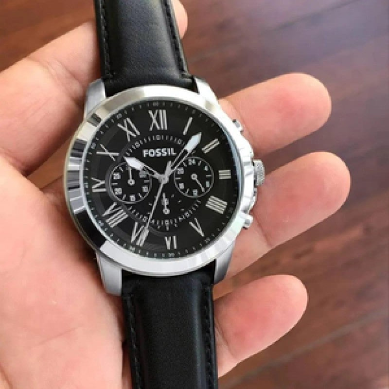 Sof Black Strap Black Dial Chrono Watch For Men 988603