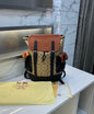 AOC COA Tan Beige CC Print Black Unisex Backpack 62407