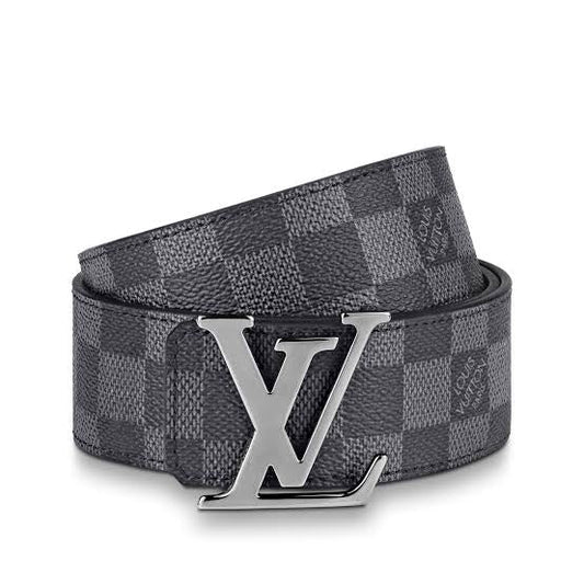 Vl UOL Black Colour Check Grid Print Premium Quality with Multiple Colour Buckle Mens Belt 12550
