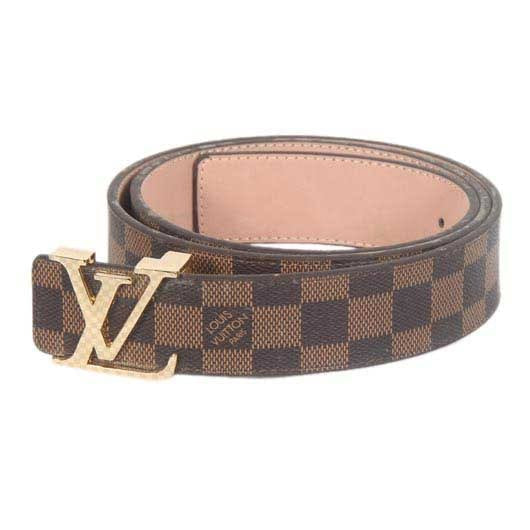 Vl UOL Brown Colour Grid Print Premium Quality with Multiple Colour Buckle Mens Belt 125502