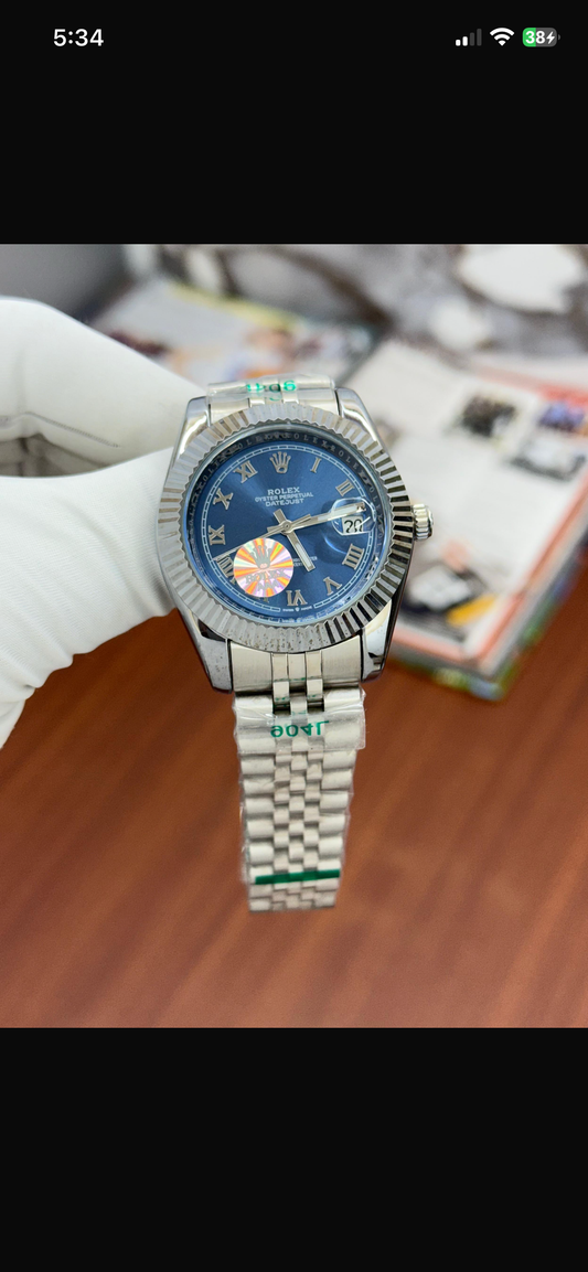 Lor Silver Chain Blue Dial Automatic Men Watch 990117