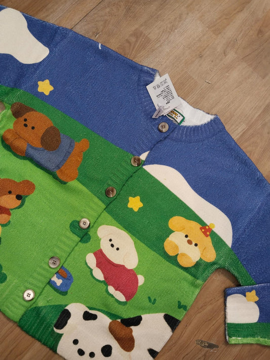 Important Sweater Shirt look Dog Anime print MJ201