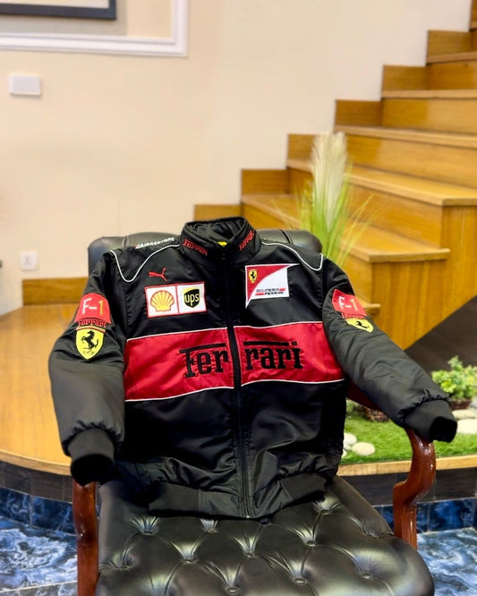 Ref Important Racing Jacket with Peaches  Black Colour HH123