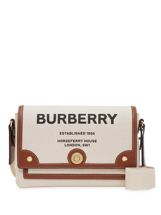 RUB BUR Brown Cream Colour Golden Buckle Premium Quality Canvas Crossbody Ladies Sling Bag BR999