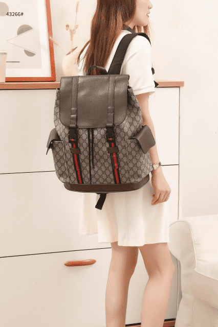 Cug Multi Colour Gg Print Unisex Backpack 43266