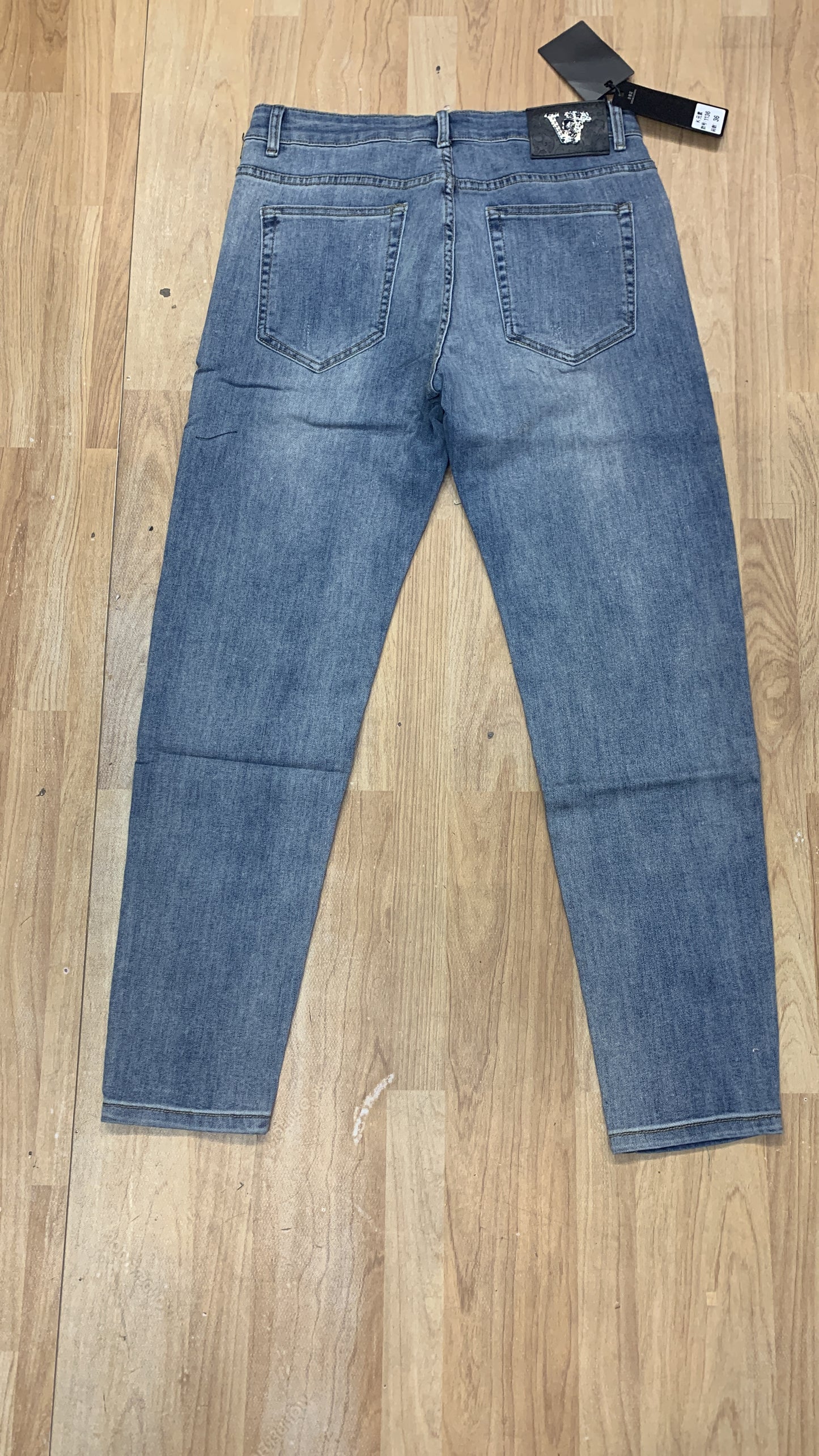 Rev jeans stone work sky blue colour skinny fit G721