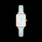 Wd Copper White Dial White Cream Strap Ladies Watch 880018