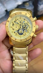 Lvb Gold Chain Light Yellow Dial Men Watch 987505