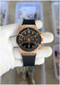 Buh Black Copper Strap Watch For Men 400294