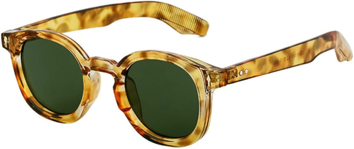 LEC Trancy Leopard Print Frame Green Shade Unisex Sunglass ZS98140 52 16-141