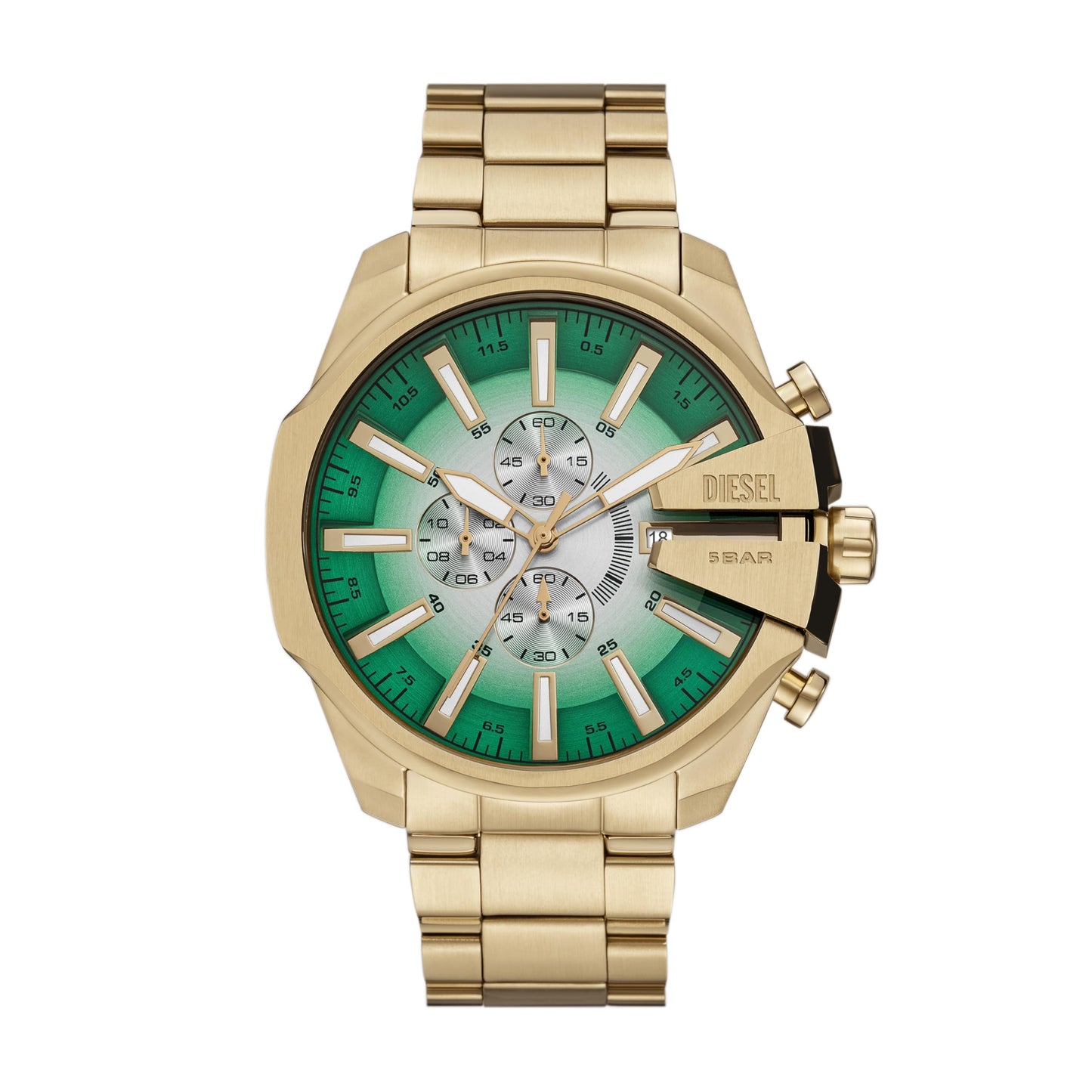 EID Gold Chain Green Dial Men Watch 989814