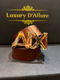 Mra Xia Brown Strap Gold Buckle Men’s Belt 64634