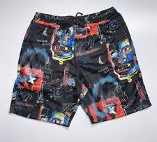REASON Orange Blue Black Printed Colour Unisex Shorts 987016