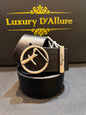 Raf Far Black Strap Silver Graise Buckle Men’s Belt 64646