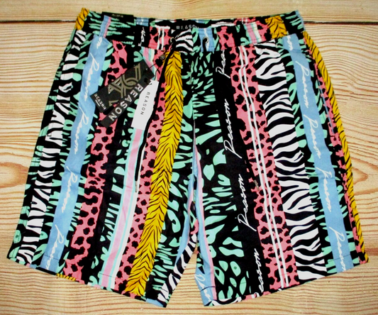 REASON Multi Colour Printed Colour Unisex Shorts 987018