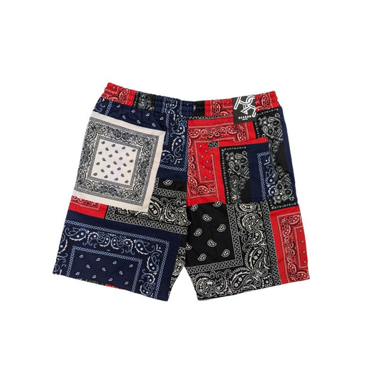 REASON Black Red Blue White Printed Colour Unisex Shorts 987020