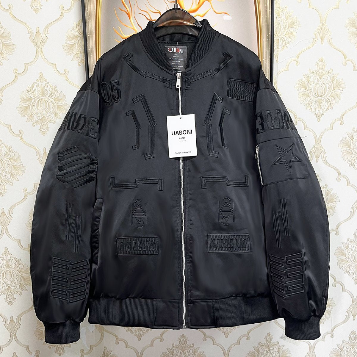 GO REIAX BSW Black Colour Unisex Bomber Jacket 20381