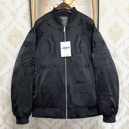 GO REIAX BSW Black Colour Unisex Bomber Jacket 20381