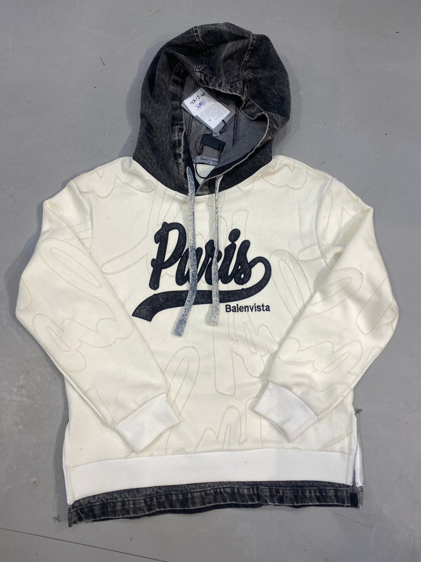BAIL VISTA Imported Cream Colour Premium Quality Denim Hoodie R26108100