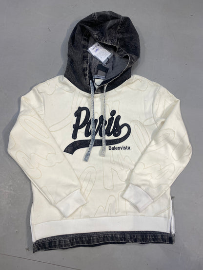 BAIL VISTA Imported Cream Colour Premium Quality Denim Hoodie R26108100