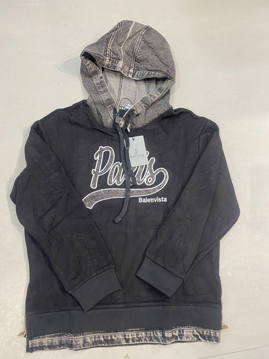 BAIL VISTA Imported Black Colour Premium Quality Denim Hoodie R26108100
