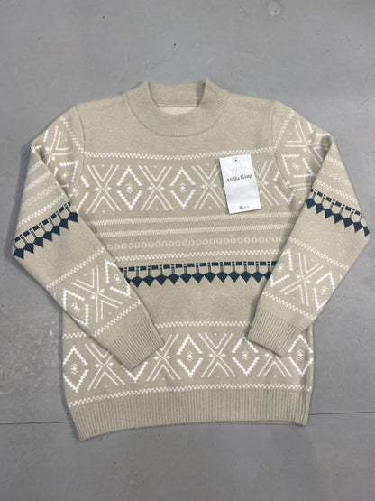 ATTILA KING Imported Cream Colour Premium  Quality Sweatshirt 3474