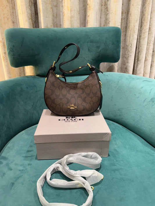 AOC COA Black & Brown Colour Premium Quality Ladies Sling Bag With Box 2721