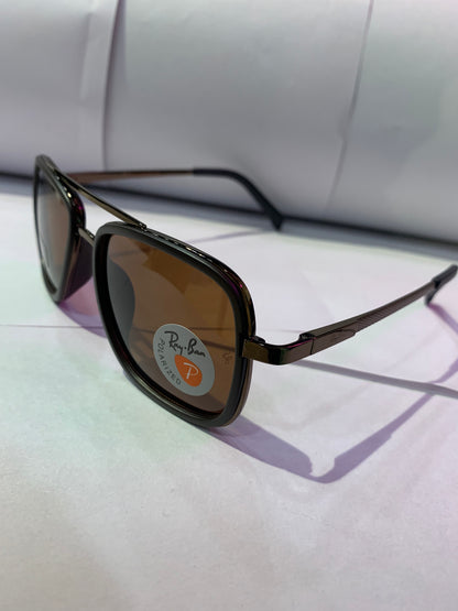 YAR Brown Frame Brown Shade Unisex Branded Sunglasses RB4613 56 17 135