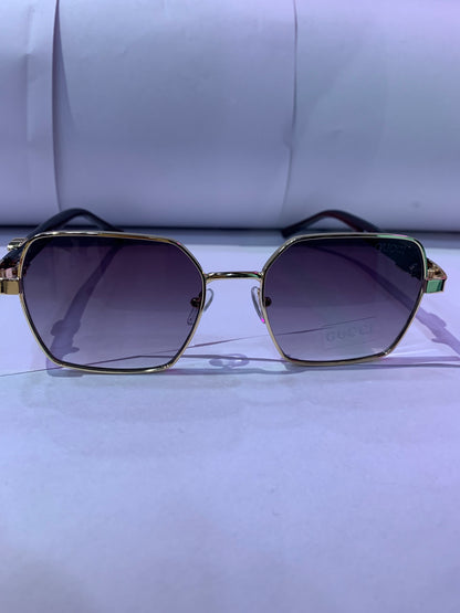 CUG Gold Brown Frame Brown Shade Unisex Branded Sunglasses ZT3318 58 19 136