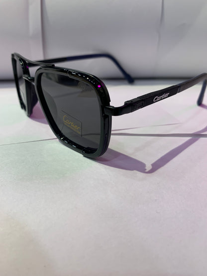 RAC Black Frame Black Shade Unisex Branded Sunglasses 4929 57 16 136