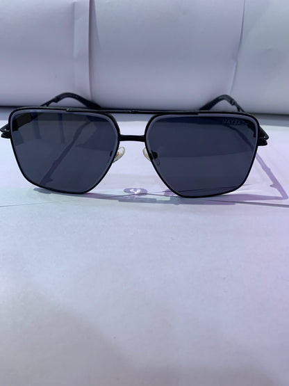 YAM Black Frame Black Shade Unisex Sunglass CF58437 62 15 145 C1