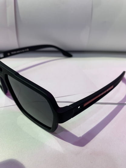 ARP Black Frame  Black Shade Unisex Sunglasses WT6902-1 56 18 140
