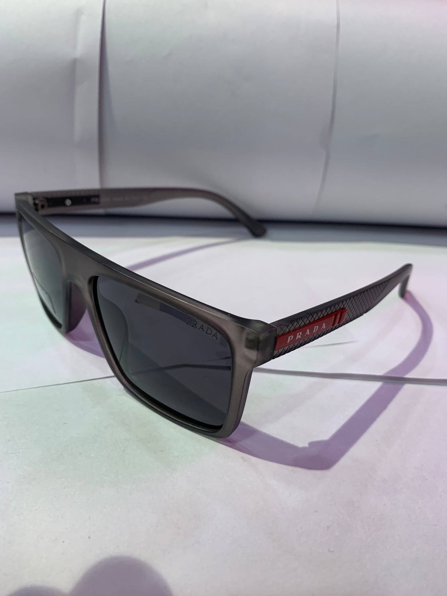 Arp Smoke Dark Grey Frame Black Shade Unisex Sunglass CF69022 C6 62 16 146