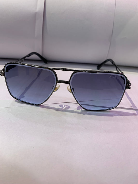 YAM Glossy Black Frame Black Shade Unisex Sunglass CF58437 62 15 145 C5