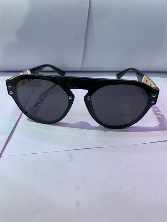 REV Black Frame Black Shade Premium Quality Unisex Sunglass VE4421 52 19 144
