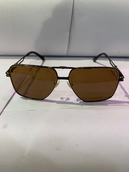 YAM Glossy Brown Frame Brown Shade Unisex Sunglass CF58437 62 15 145 C4