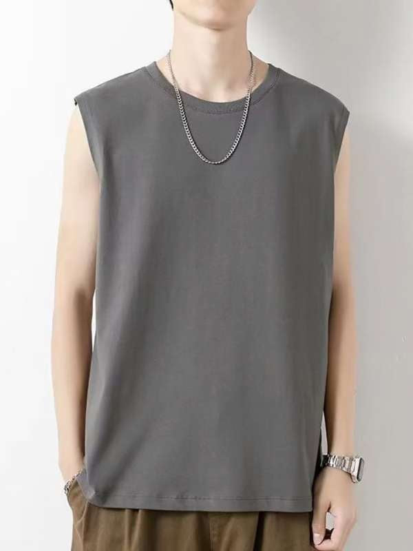 Raz Plane Dark Grey Colour Tank Top 988701
