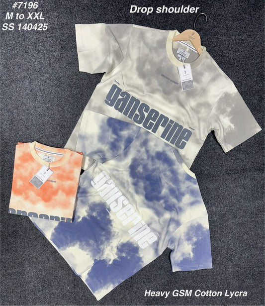 Never Look Grey Cream Faded Colour Ganserine Print Premium Quality Men’s T Shirt 140427