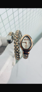 Suj Cav JC Copper Silver Snake White Dial Ladies Watch 990289
