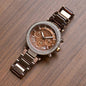 CIM Dark Copper Chain Brown Dial Ladies Watch 919313