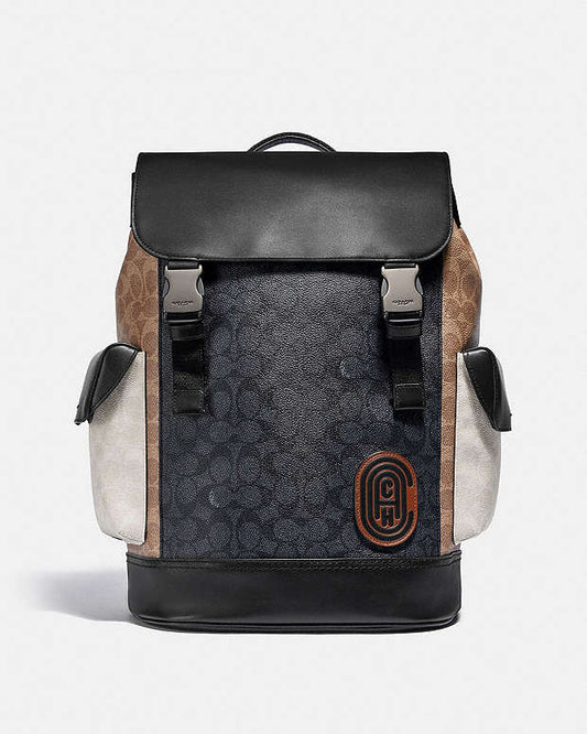 AOC COA CC Print Black Beige White Unisex Backpack 62407