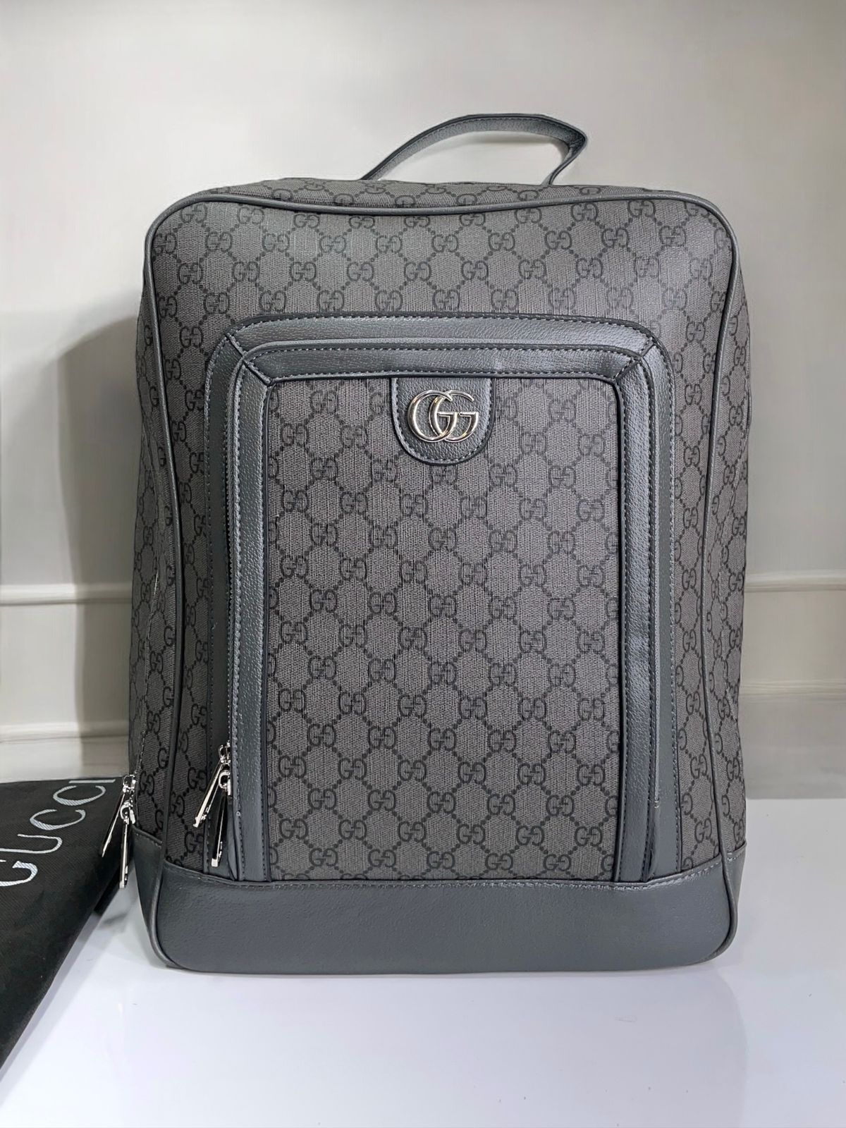 CUG GUC GG Print Unisex Backpack 745718