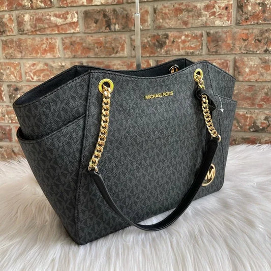 CIM MIC KM Print Black Gray Colour Ladies Tote Bag 9819