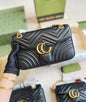 CUG GUC Black Colour Golden GG Buckle Ladies Sling Bag 988009