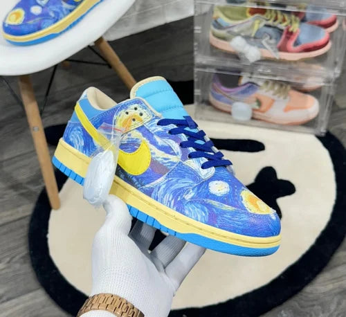 KIN NIK DBZ Adition Blue Yellow Multi Colour Low Dunk Sneakers Shoe 1503100