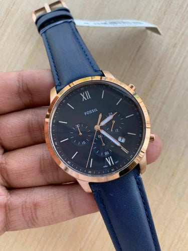 Sof Blue Dial Blue Strap Chrono Watch For Men 990110